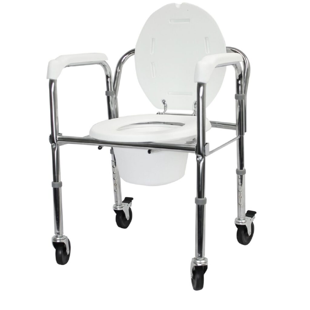 Commode Folding Wheelchair