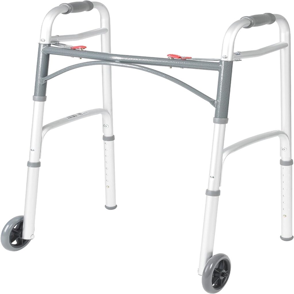 Folding Walker with Wheel Walker Stick