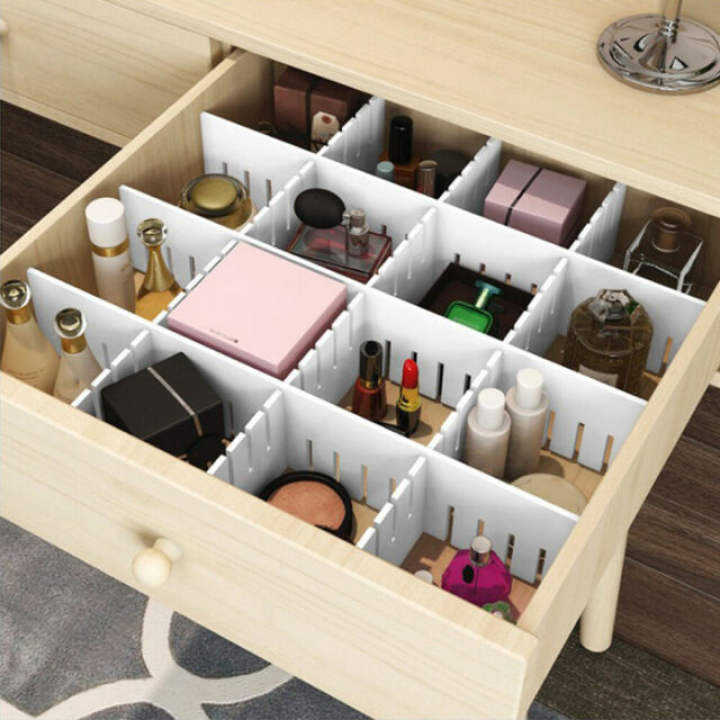 Diy Plastic Drawer Grid Separator Divider Partition Storage Organizer Underwear Socks Makeup Cabinet Clapboard Tools Lejao Shopping Store