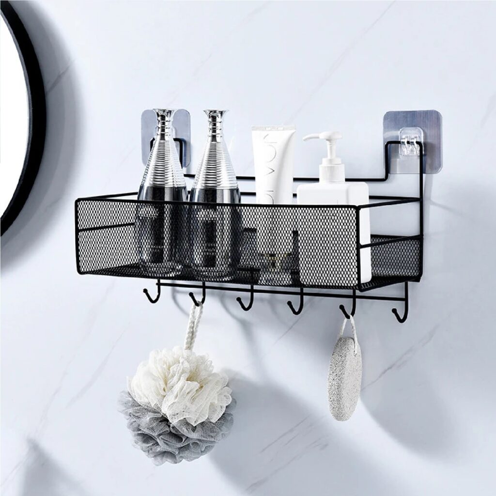 Wall-mounted Bathroom Shelf Shower Shampoo Rack